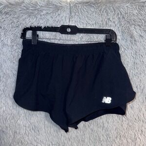 BRAND NEW New Balance Women's Black Running Shorts with Reflective Logo Size M